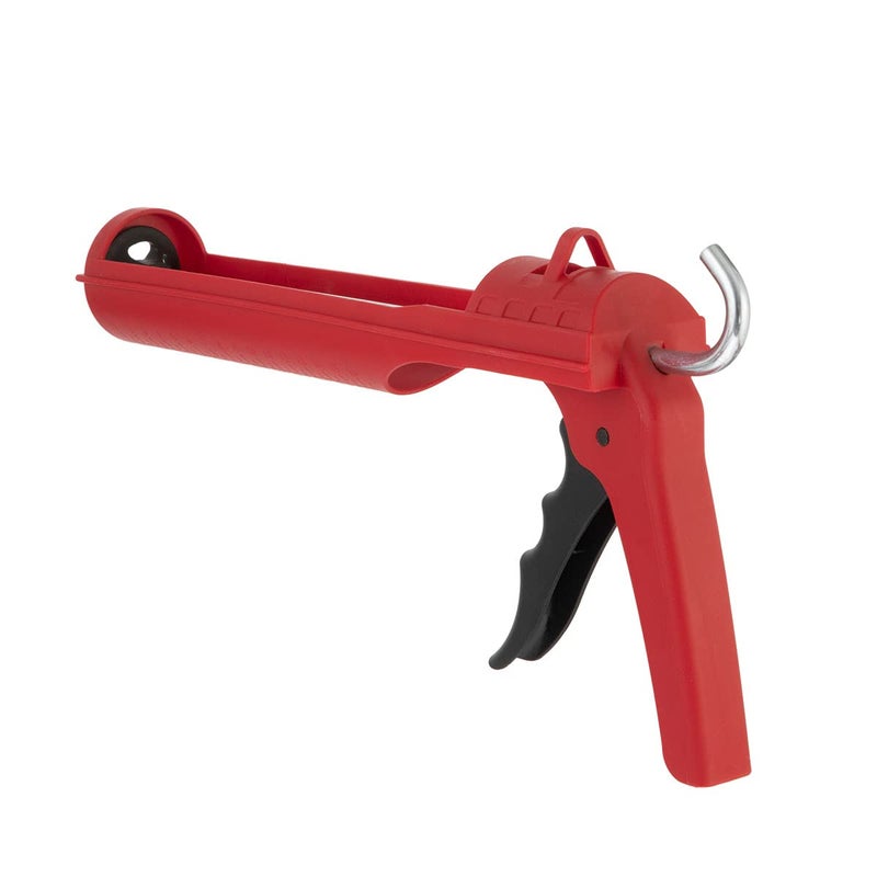 INTERTOOL Caulking Silicone Gun with 10 oz. Tube & 10:1 Thrust Ratio â€“ Drip-Free Lightweight Hand Caulk Gun Tool with Durable Plastic Body, Smooth Rod, Quiet Ratcheting HT-0027 - Image 3